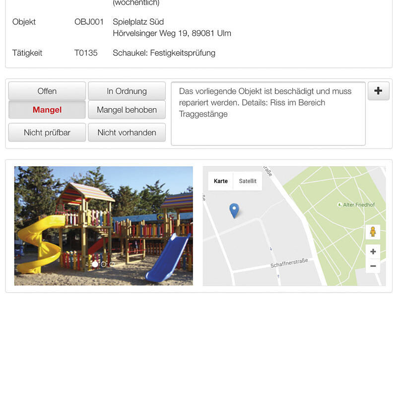 Die Mobile Objektkontrolle von Axians Infoma gestaltet den Arbeitsalltag vieler Bauhofmitarbeiter komfortable