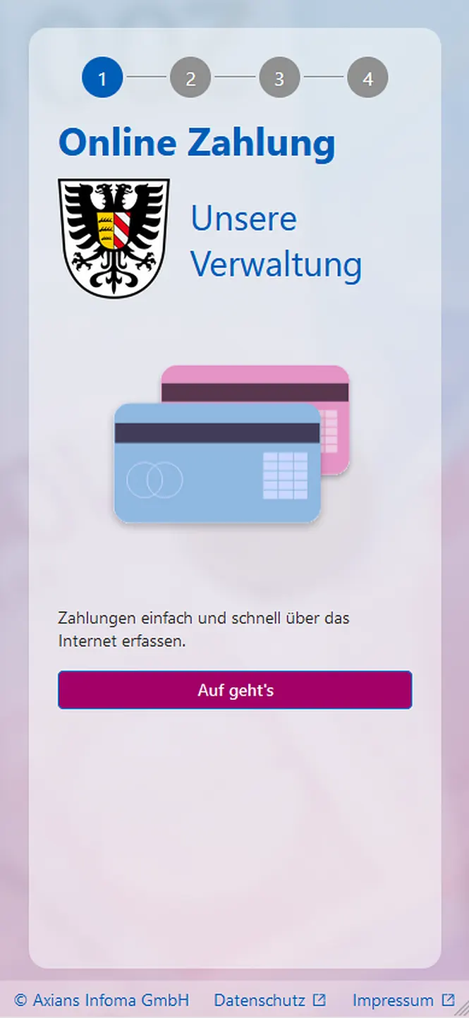 Screenshot unserer Lösung