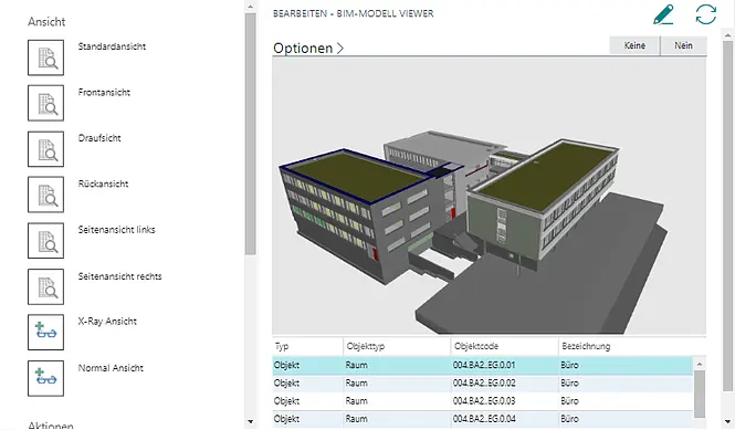 Screenshot unserer Lösung