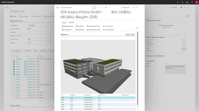 Screenshot unserer Lösung