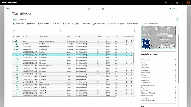 Screenshot unserer Lösung