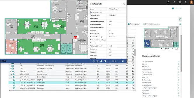 Screenshot unserer Lösung