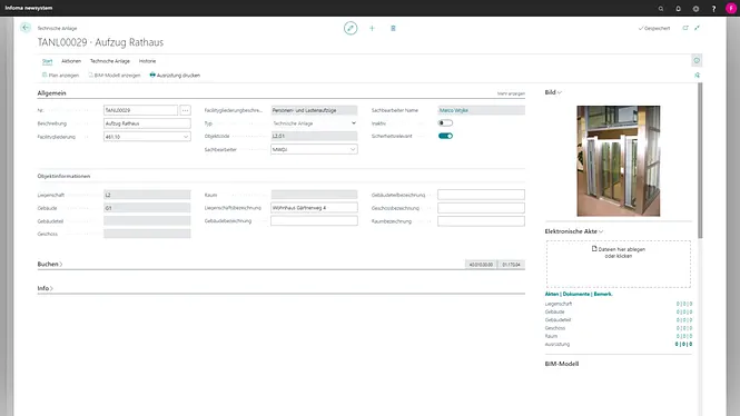 Screenshot unserer Lösung