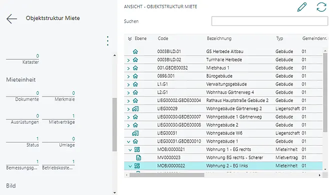 Screenshot unserer Lösung