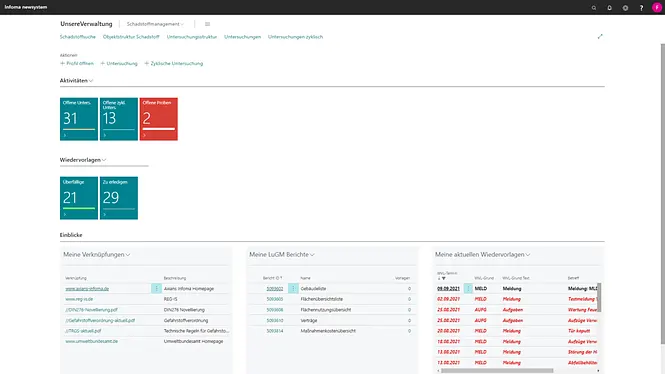 Screenshot unserer Lösung