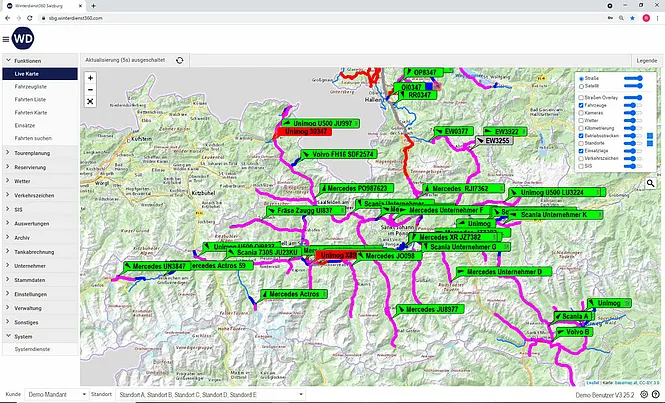 Screenshot unserer Lösung