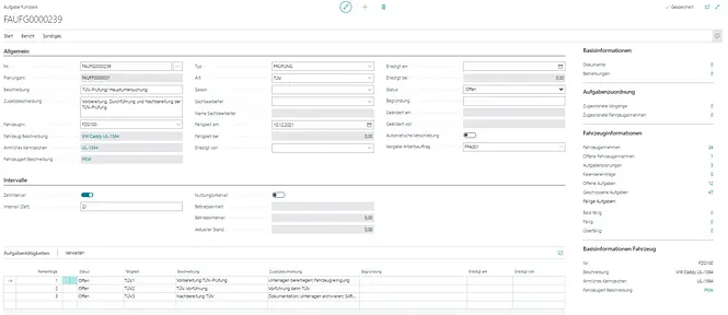 Screenshot unserer Lösung