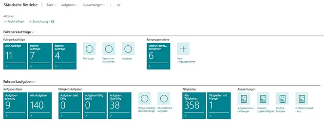 Screenshot unserer Lösung