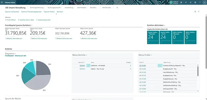 Screenshot unserer Lösung