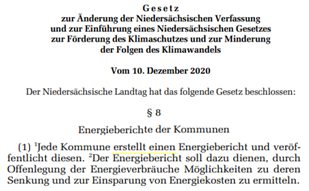 Gesetzt Niedersachsen Energiebericht