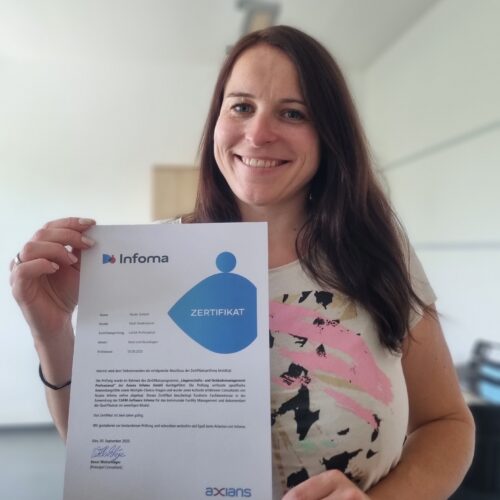 Teilnehmerin Zertifikatsprüfungen „Liegenschafts- und Gebäudemanagement Professional“